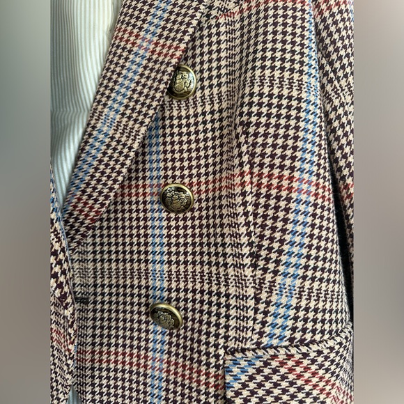Veronica Beard Empire Dickey Jacket blazer in Chicory Multi plaid size 6 - Picture 9 of 9